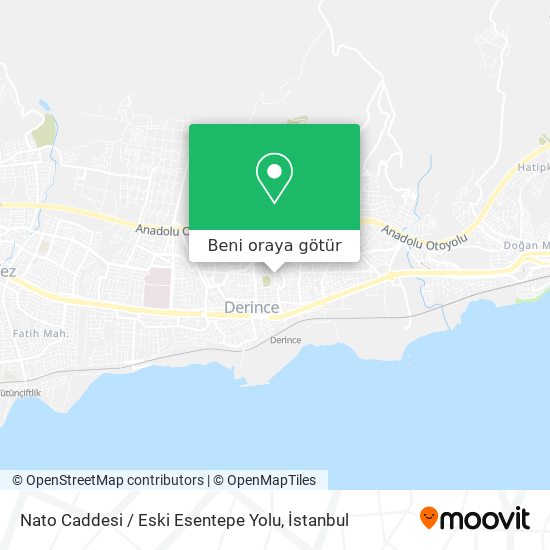Nato Caddesi / Eski Esentepe Yolu harita