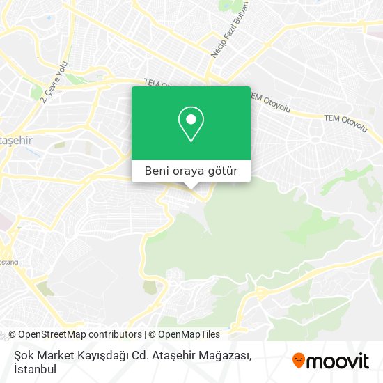 Şok Market Kayışdağı Cd. Ataşehir Mağazası harita