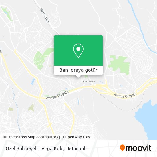 Özel Bahçeşehir Vega Koleji harita