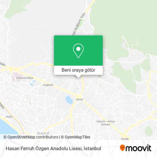 Hasan Ferruh Özgen Anadolu Lisesi harita