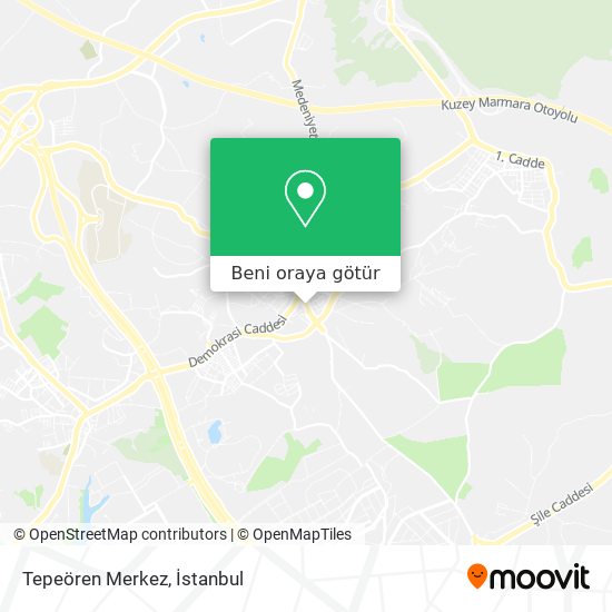 Tepeören Merkez harita