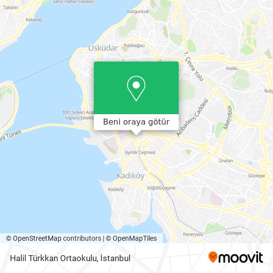 Halil Türkkan Ortaokulu harita