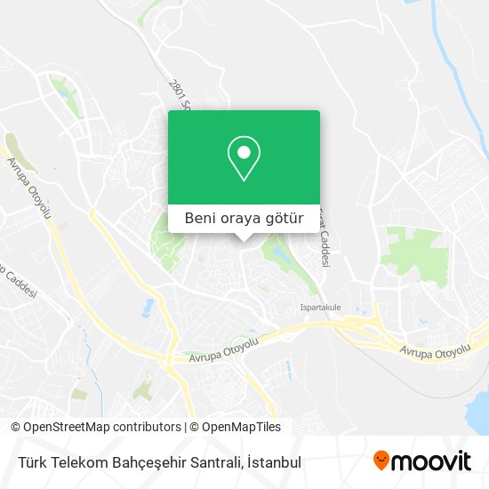 Türk Telekom Bahçeşehir Santrali harita