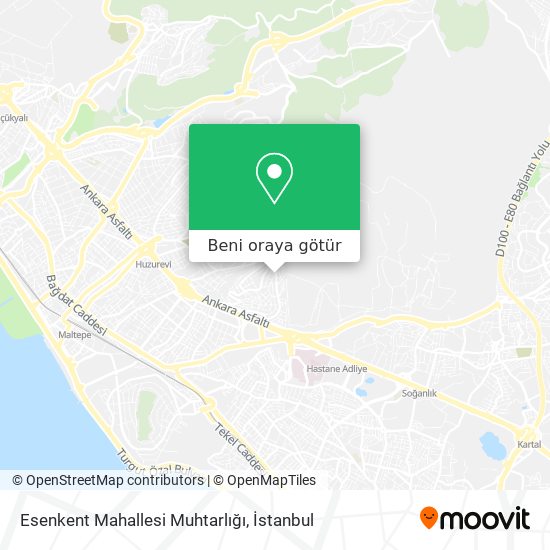 Esenkent Mahallesi Muhtarlığı harita