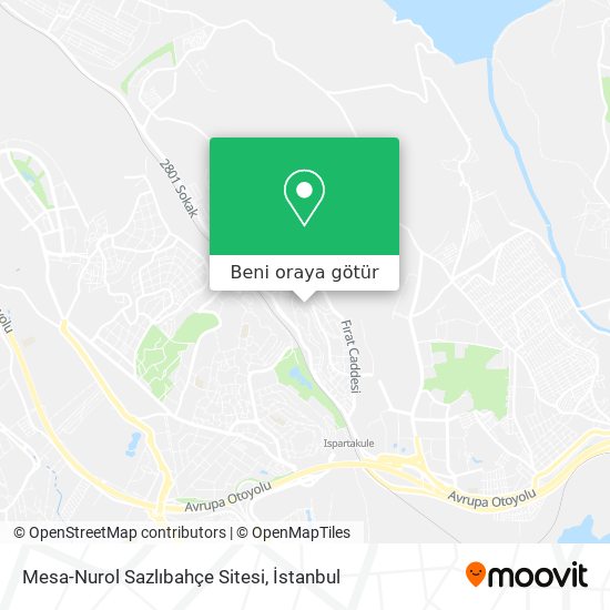 Mesa-Nurol Sazlıbahçe Sitesi harita