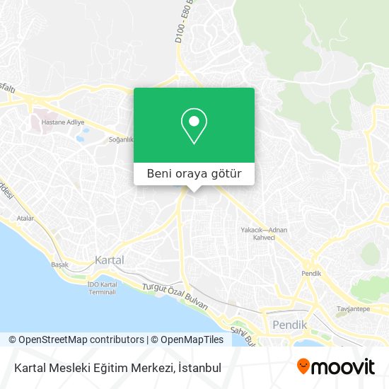 Kartal Mesleki Eğitim Merkezi harita