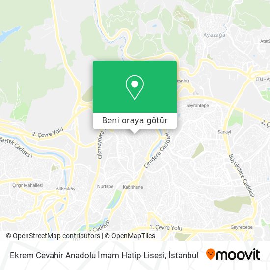Ekrem Cevahir Anadolu İmam Hatip Lisesi harita