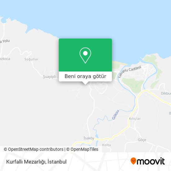 Kurfallı Mezarlığı harita
