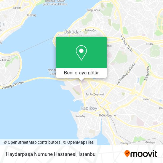 Haydarpaşa Numune Hastanesi harita