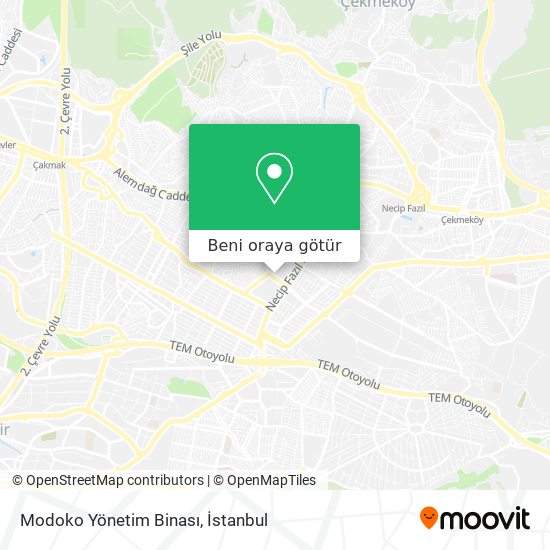 Modoko Yönetim Binası harita