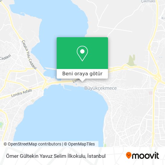 Ömer Gültekin Yavuz Selim İlkokulu harita