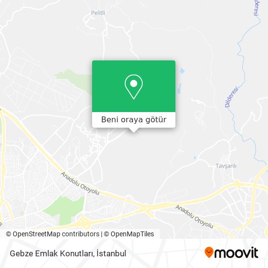 Gebze Emlak Konutları harita