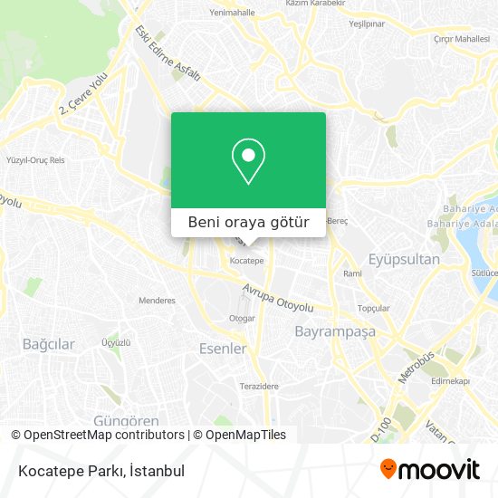 Kocatepe Parkı harita