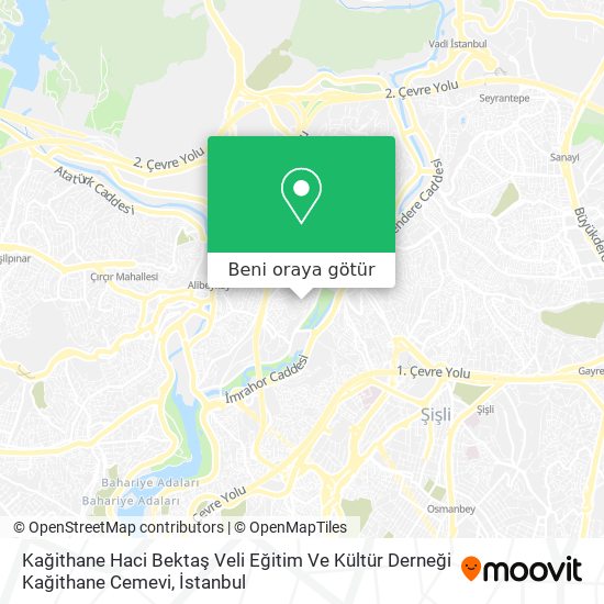 Kağithane Haci Bektaş Veli Eğitim Ve Kültür Derneği Kağithane Cemevi harita