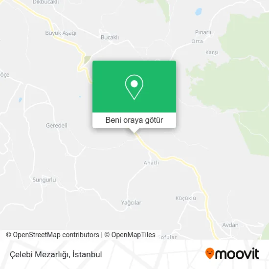 Çelebi Mezarlığı harita
