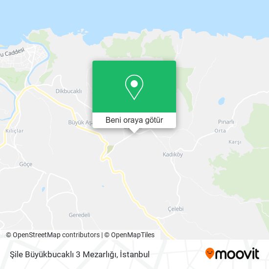 Şile Büyükbucaklı 3 Mezarlığı harita