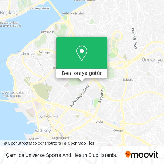 Çamlıca Universe Sports And Health Club harita