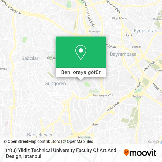 (Ytu) Yildiz Technical University Faculty Of Art And Design harita