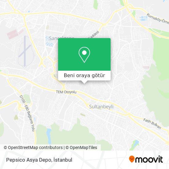 Pepsico Asya Depo harita