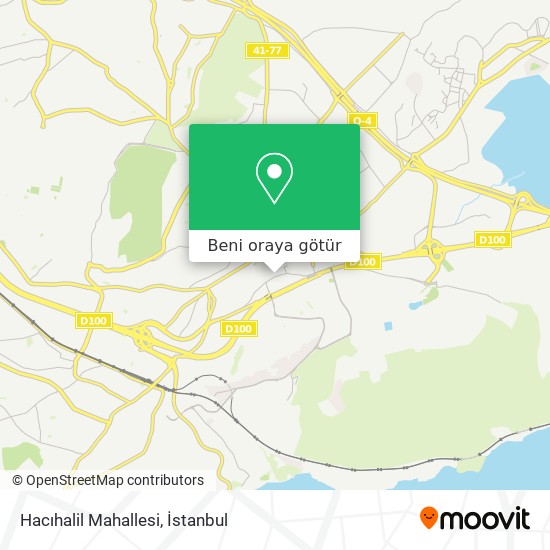 Hacıhalil Mahallesi harita