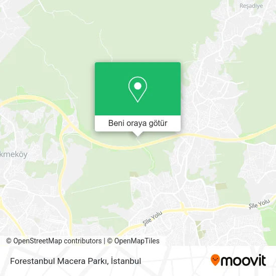 Forestanbul Macera Parkı harita