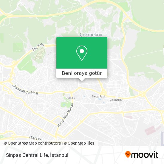 Sinpaş Central Life harita