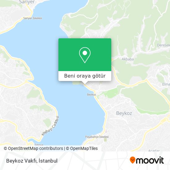 Beykoz Vakfı harita