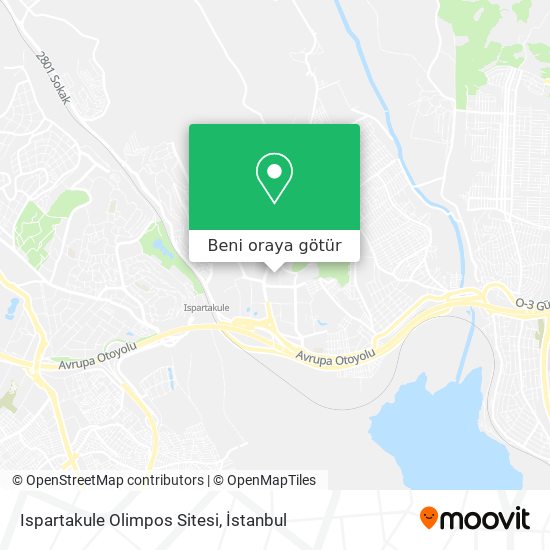 Ispartakule Olimpos Sitesi harita