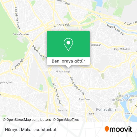 Hürriyet Mahallesi harita