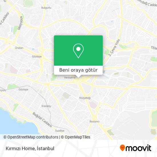 Kırmızı Home harita