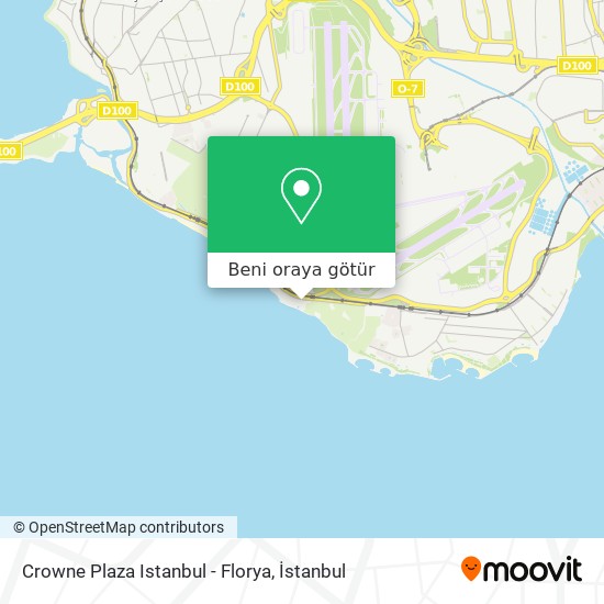 Crowne Plaza Istanbul - Florya harita