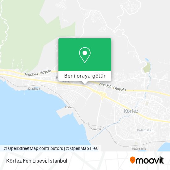 Körfez Fen Lisesi harita