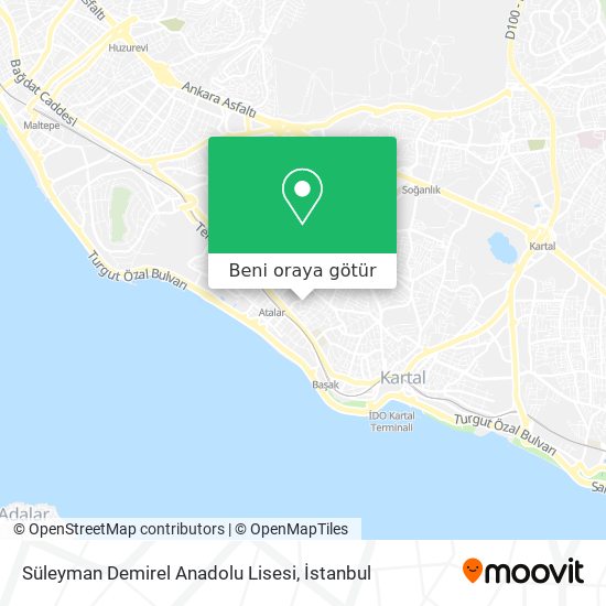 Süleyman Demirel Anadolu Lisesi harita