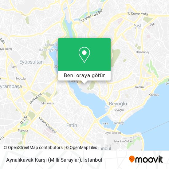 Aynalıkavak Karşı (Milli Saraylar) harita