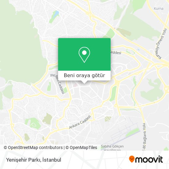 Yenişehir Parkı harita