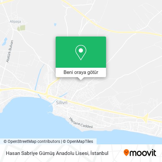 Hasan Sabriye Gümüş Anadolu Lisesi harita