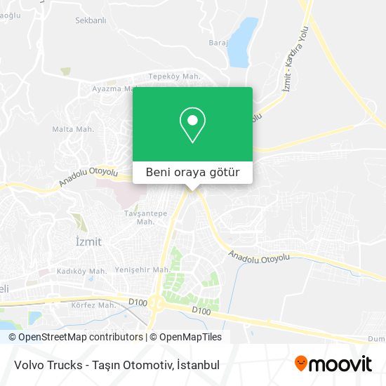 Volvo Trucks - Taşın Otomotiv harita