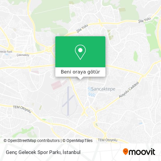 Genç Gelecek Spor Parkı harita