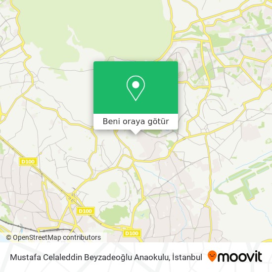 Mustafa Celaleddin Beyzadeoğlu Anaokulu harita