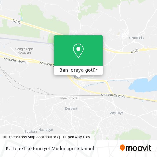 Kartepe İlçe Emniyet Müdürlüğü harita
