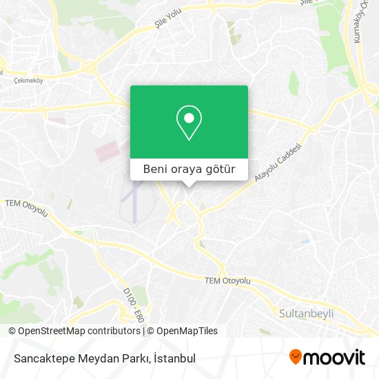 Sancaktepe Meydan Parkı harita