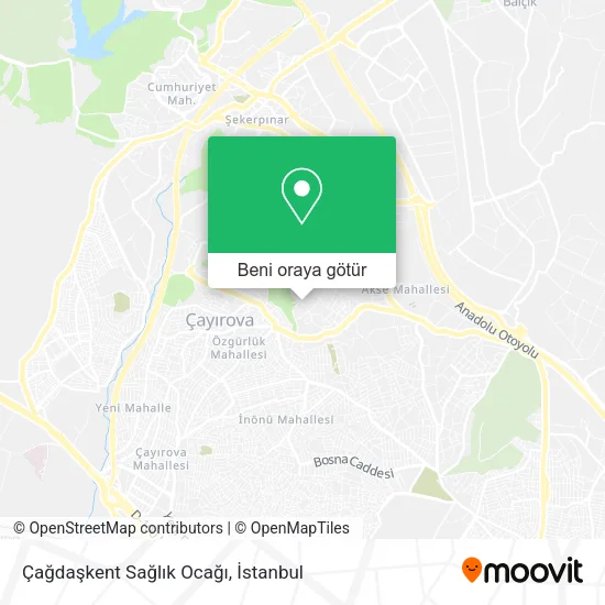 Çağdaşkent Sağlık Ocağı harita