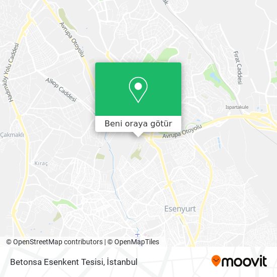 Betonsa Esenkent Tesisi harita
