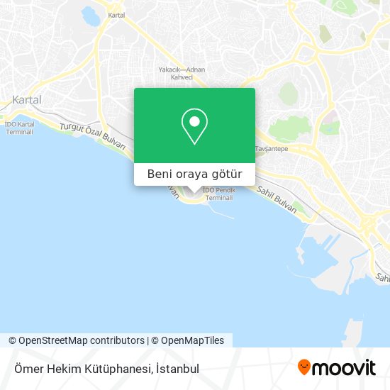Ömer Hekim Kütüphanesi harita