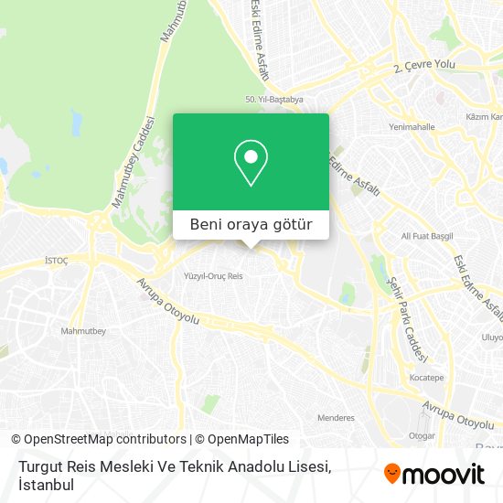 Turgut Reis Mesleki Ve Teknik Anadolu Lisesi harita