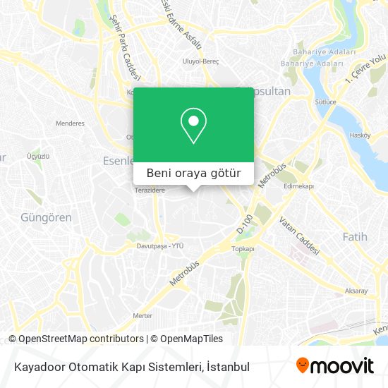 Kayadoor Otomatik Kapı Sistemleri harita