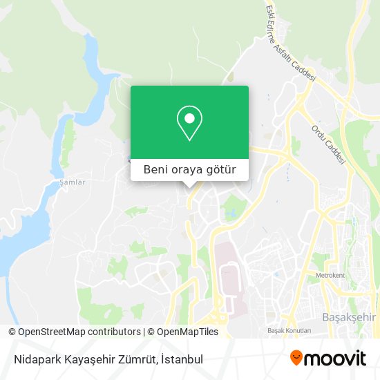 Nidapark Kayaşehir Zümrüt harita