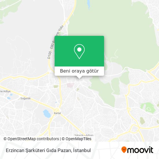 Erzincan Şarküteri Gıda Pazarı harita