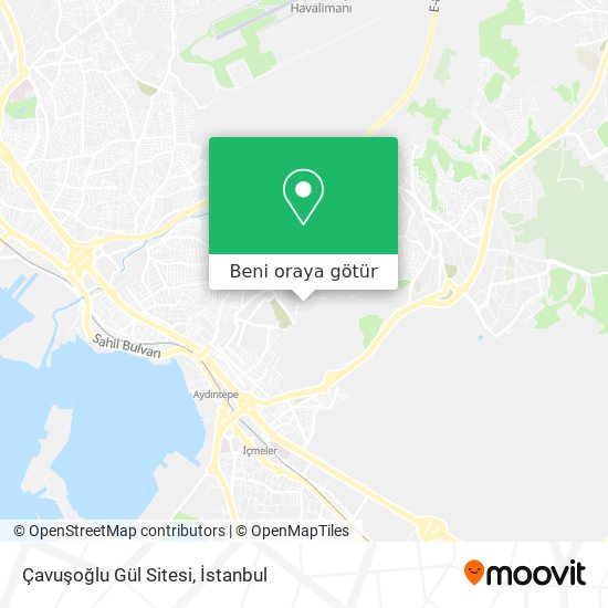 Çavuşoğlu Gül Sitesi harita