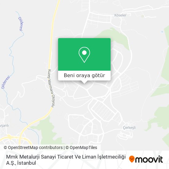 Mmk Metalurji Sanayi Ticaret Ve Liman İşletmeciliği A.Ş. harita